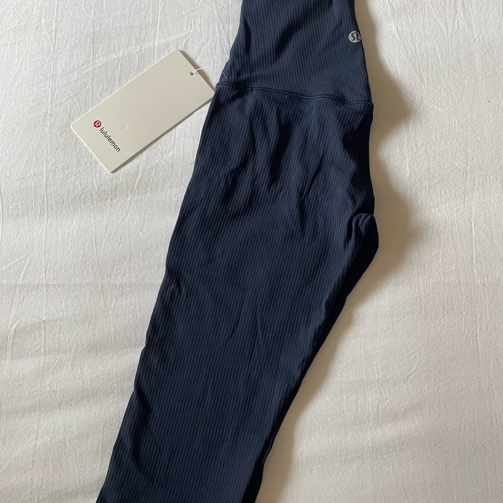 lululemon athletica Navy Ribbed Align High-Rise Leggings